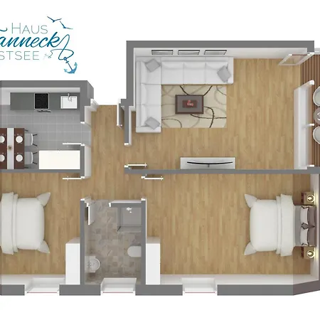 公寓 Haus Tanneck, Nr 14 *